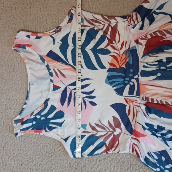 Unbranded Tropical Leaf Dress With Pockets - Picture 6 of 11